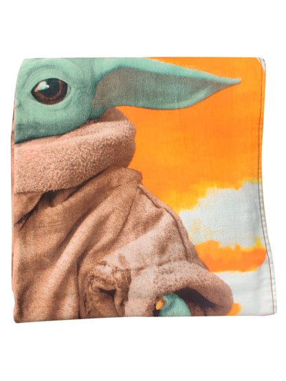 Star Wars Beach Towel The Child Grogu Baby Yoda Mandalorian Sunset 58" x 28"