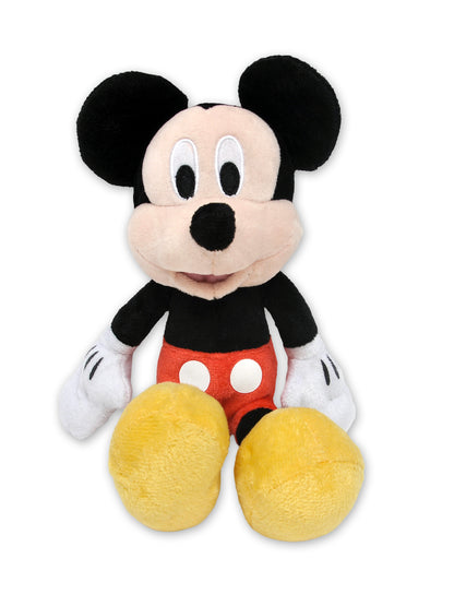 Disney Mickey Mouse 11" Plush Doll Toy w/ Mickey & Friends 15" Cinch Sling Bag